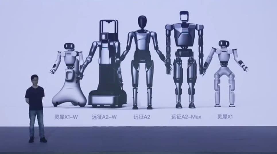 본문 이미지 - (2024년 즈위안로봇(AGIBOT) 신제품 공개 행사 생중계 화면 갈무리)