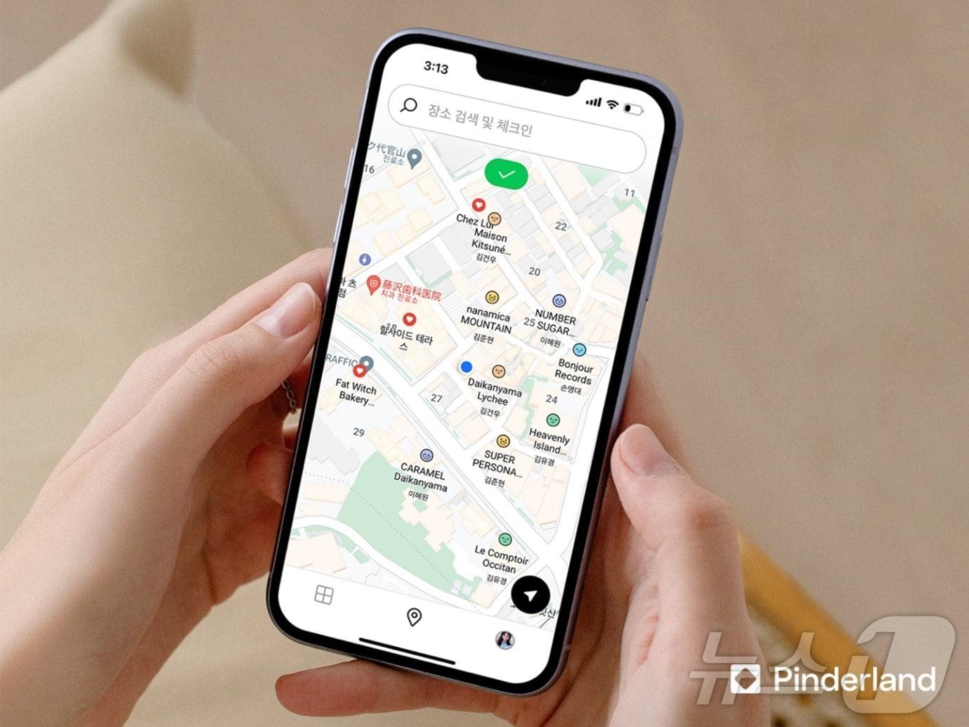 본문 이미지 - 스튜디오키코가 운영하는 공유지도 앱 '핀더랜드' 이미지(스튜디오키코 제공)