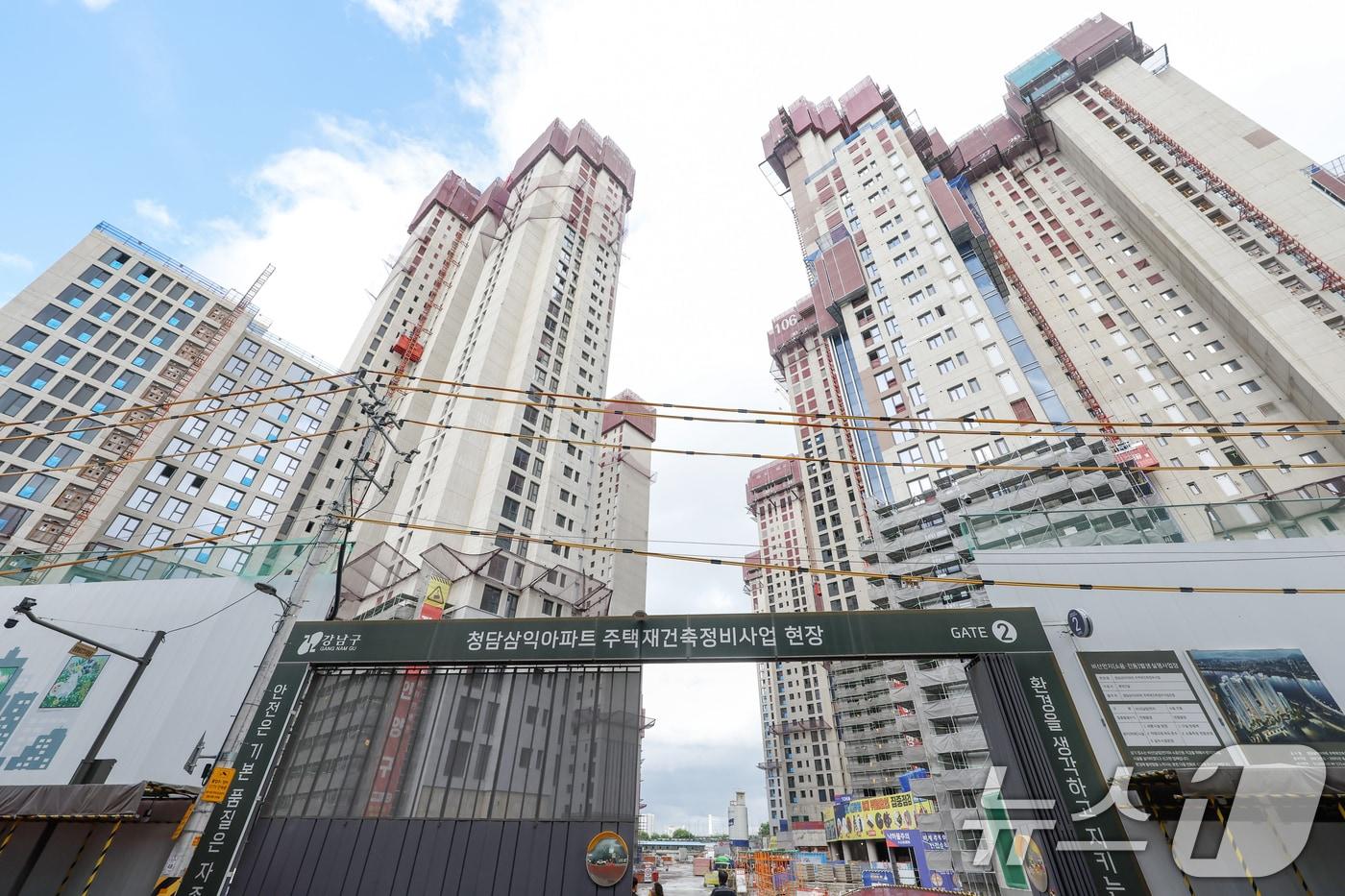 사진은 22일 서울 강남구 '청담 르엘' 공사 현장. /뉴스1 ⓒ News1 민경석 기자