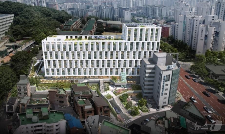 본문 이미지 - 홍익대 제1기숙사 조감도.(HS화성 제공)