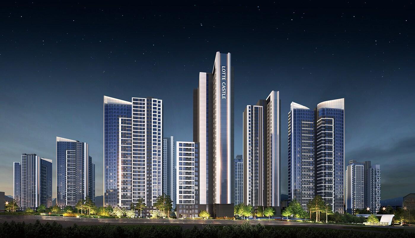 전농제8구역 주택재개발정비사업 투시도./롯데건설 제공