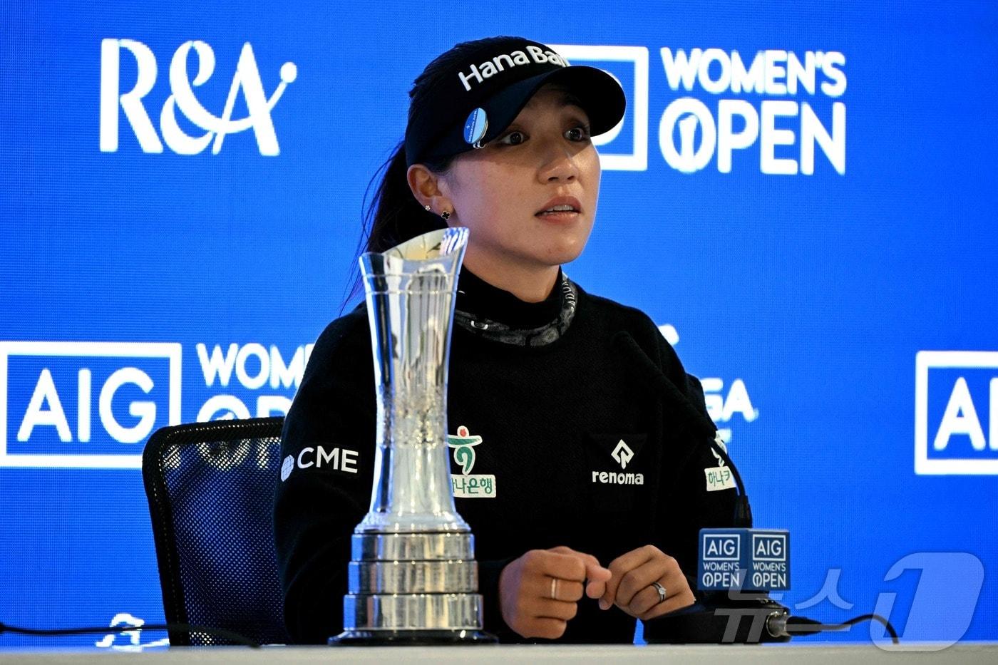 본문 이미지 - AIG 여자오픈 우승을 차지한 리디아 고. ⓒ AFP=뉴스1
