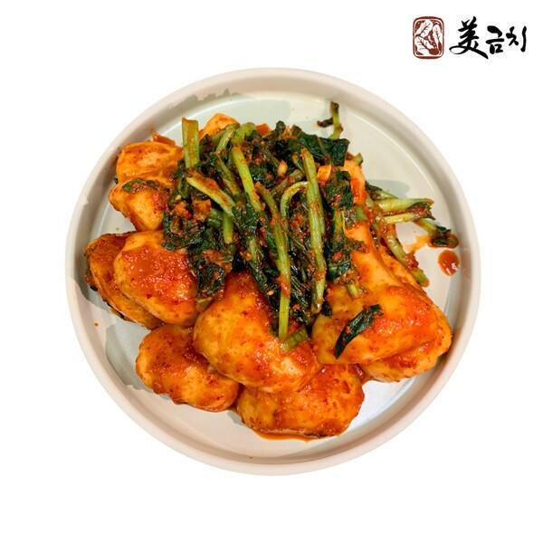 본문 이미지 - 제13회 대한민국 김치품평회에서 대상에 선정된 '미금치 율무총각김치' (농식품부 제공)