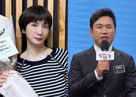 본문 이미지 - 황정민 아나운서(왼쪽), 이광용 아나운서 / 사진='황정민의 뮤직쇼' 인스타그램, KBS