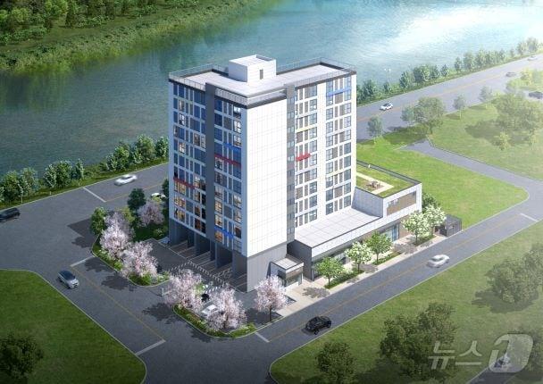 본문 이미지 - 서화 고령자 복지주택 조감도.&#40;인제군 제공&#41;/뉴스1