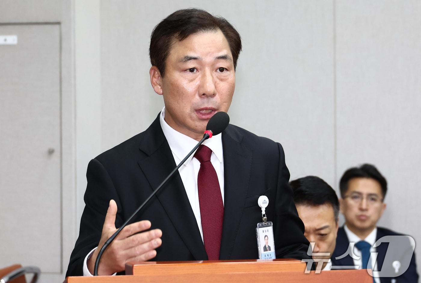 윤재순 전 대통령비서실 총무비서관. 2024.8.27/뉴스1 ⓒ News1 김민지 기자