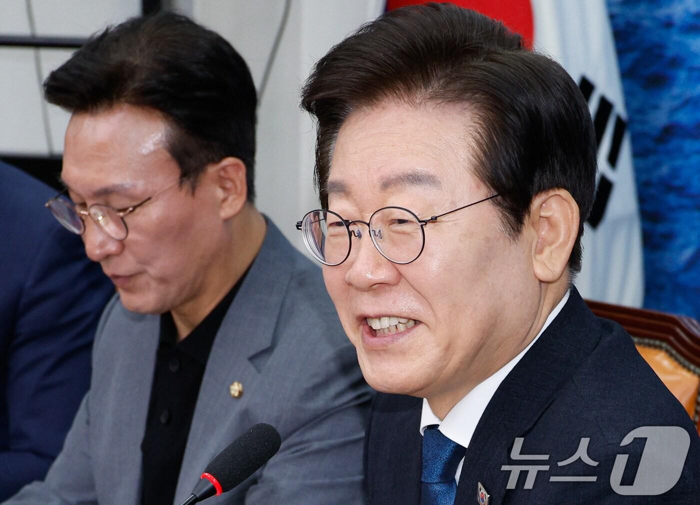 본문 이미지 - 28일 국회 당무에 복귀한 이재명 대표 ⓒ News1 안은나 기자