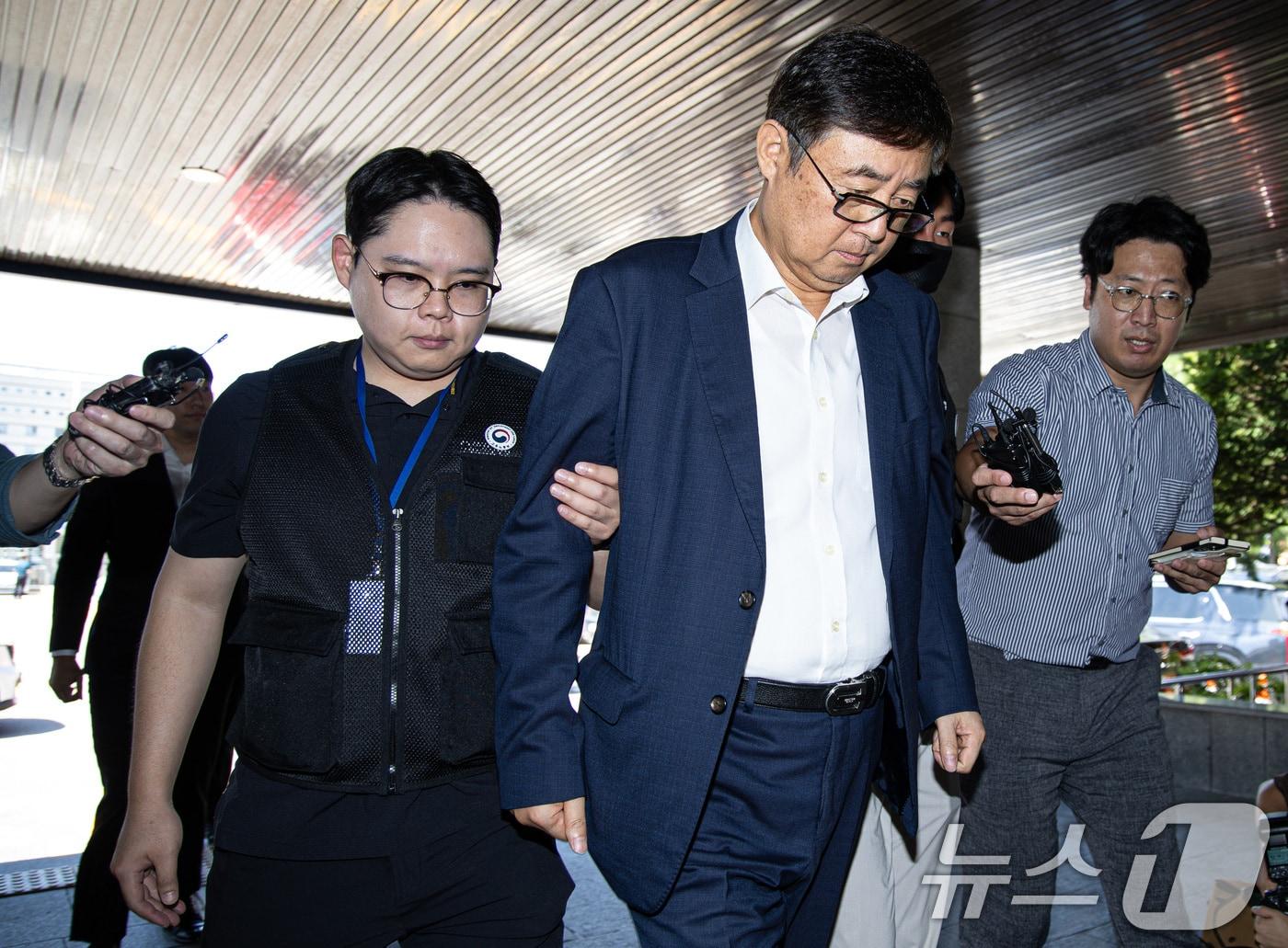 본문 이미지 - 박순관 아리셀 대표. 2024.8.28 ⓒ 뉴스1 이재명 기자