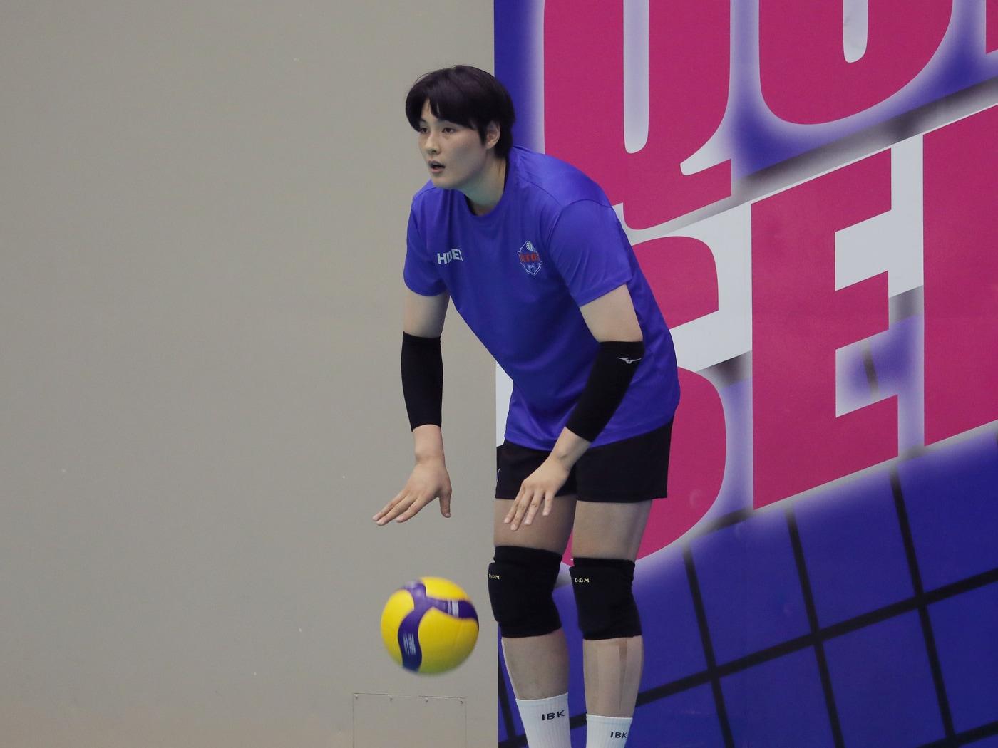 본문 이미지 - 부활을 다짐하고 있는 IBK 깁희진 (IBK기업은행 제공)