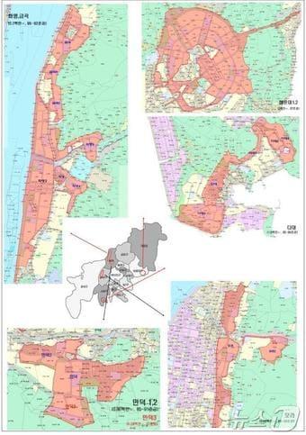 본문 이미지 - 노후계획도시 변경 대상지역(부산시청 제공)