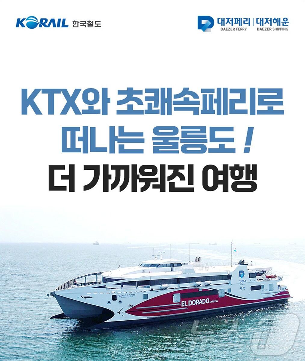 본문 이미지 - ‘울릉도 KTX 초쾌속 레일쉽’ 포스터
