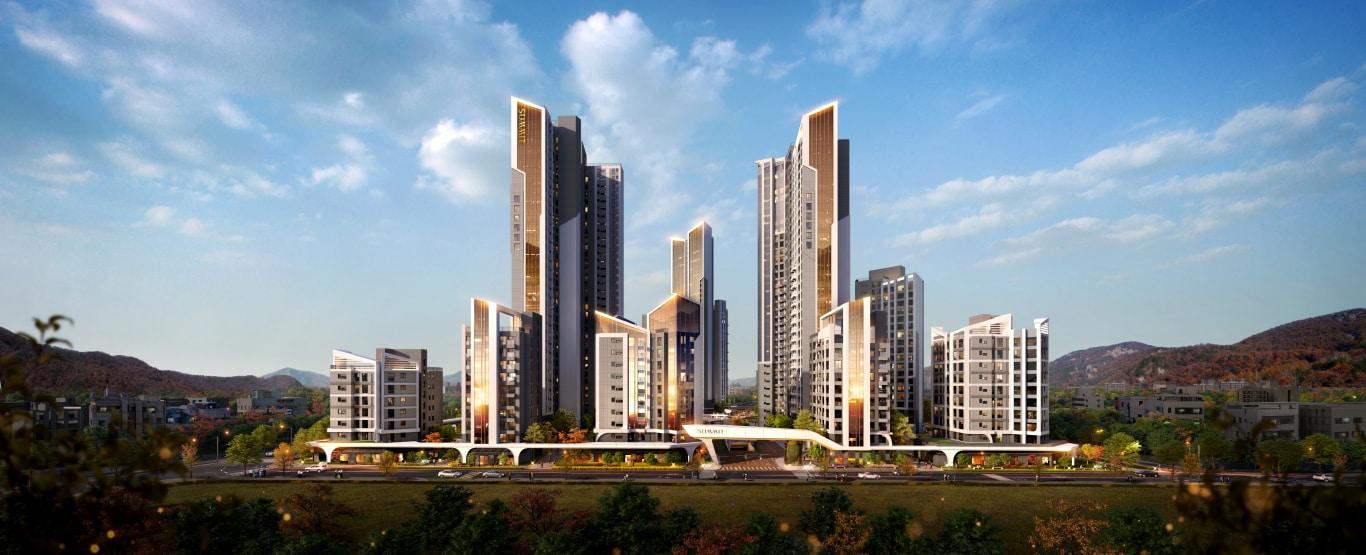 본문 이미지 - 개포 써밋 187 투시도