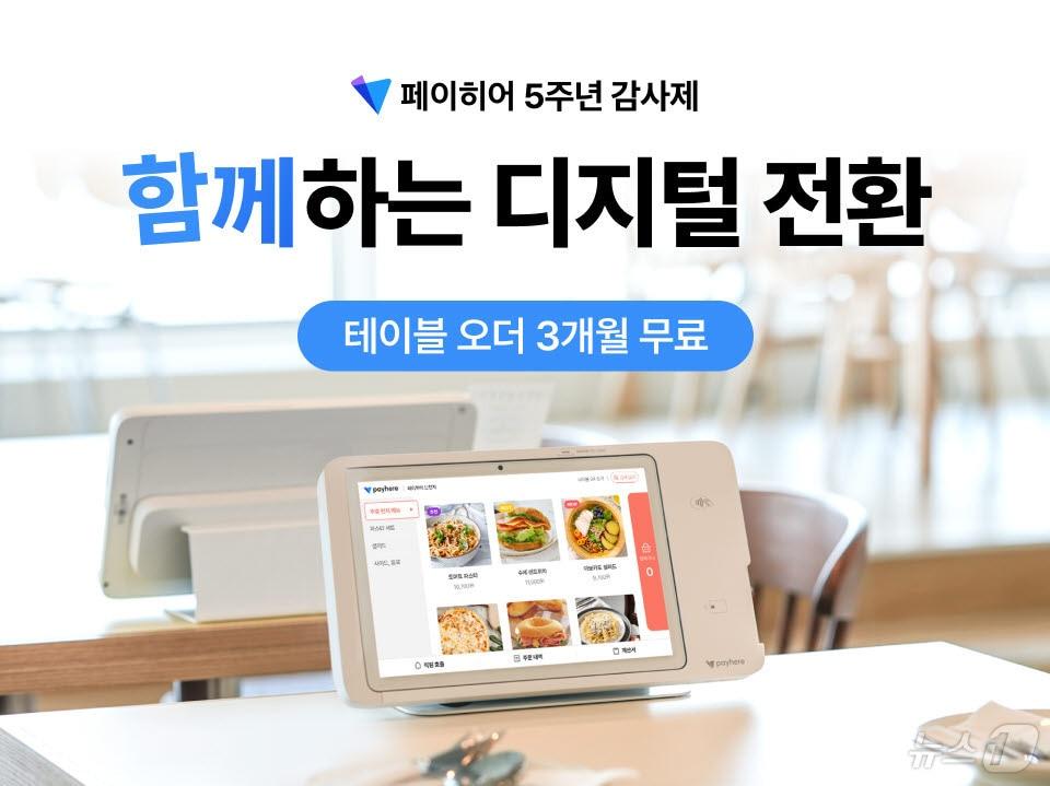 본문 이미지 - 페이히어 디지털 전환 프로모션 홍보 포스터(페이히어 제공)