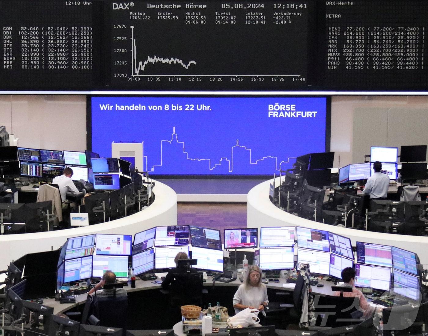 본문 이미지 - 독일 프랑크푸르트 증시 전경 ⓒ 로이터=뉴스1 ⓒ News1 박형기 기자