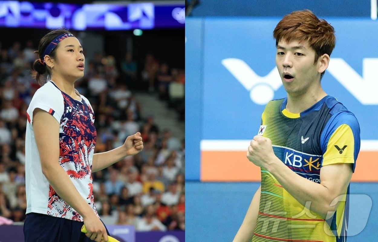 본문 이미지 - 배드민턴 선수 안세용(왼쪽), 이용대. ⓒ 뉴스1
