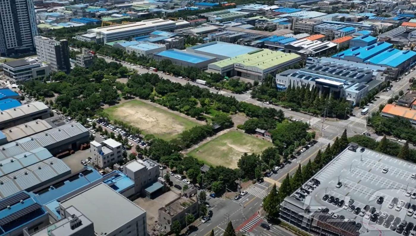 부산 강서구 명지녹산국가산단 희망공원 전경(강서구청 제공)