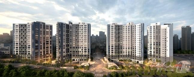 본문 이미지 - 래미안 레벤투스 조감도.(삼성물산 제공)