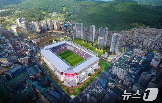 본문 이미지 - 구덕운동장 재개발 조감도(부산시청 제공)