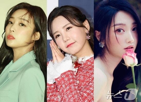 본문 이미지 - 써니힐 박건희(왼쪽부터), 송하예, 최민정 / 뉴스1