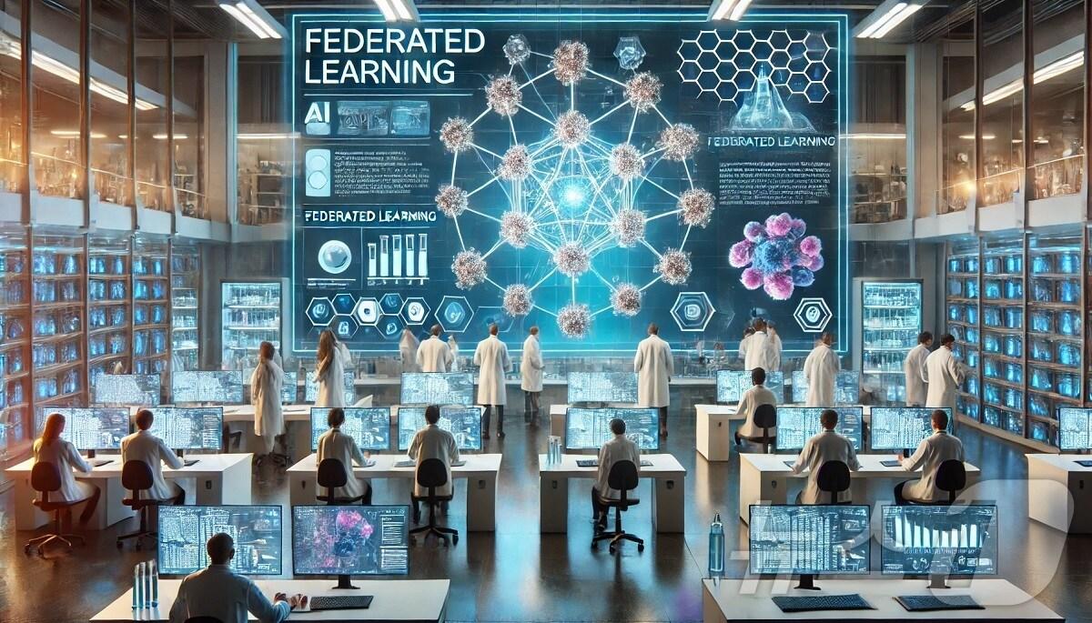 본문 이미지 - 한미약품이 인공지능(AI)으로 생성한 AI 신약 개발 프로젝트 'K-멜로디' 연구 모습.(한미약품 제공)/뉴스1 ⓒ News1