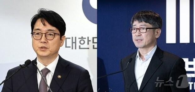 본문 이미지 -  심우정 법무부 차관(왼쪽)과 임관혁 서울고검장./뉴스1