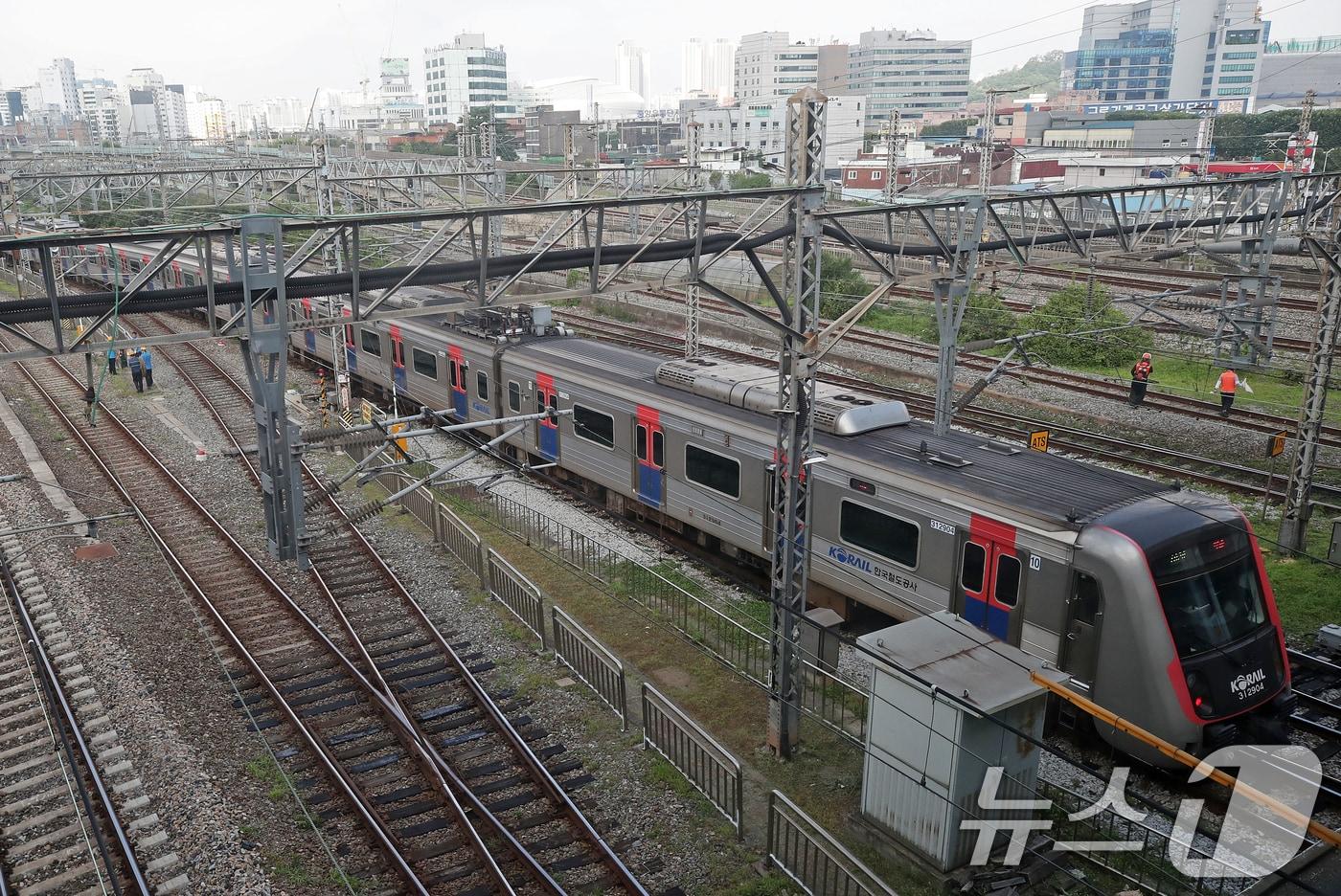 구로역 인근 선로 모습.&#40;자료사진&#41;뉴스1 ⓒ News1 오대일 기자