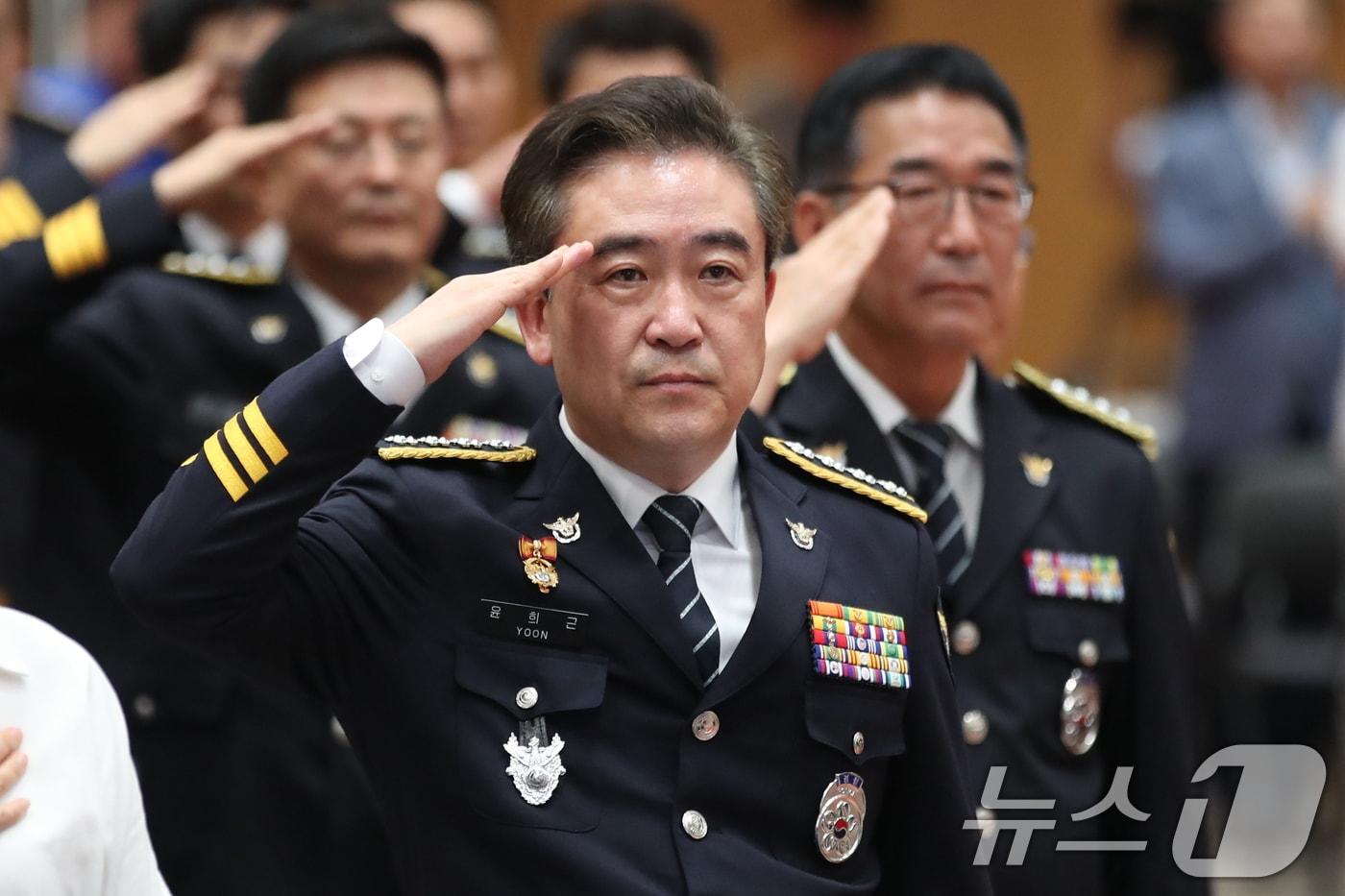 본문 이미지 - 윤희근 전 경찰청장 2024.8.9 ⓒ 뉴스1 이승배 기자