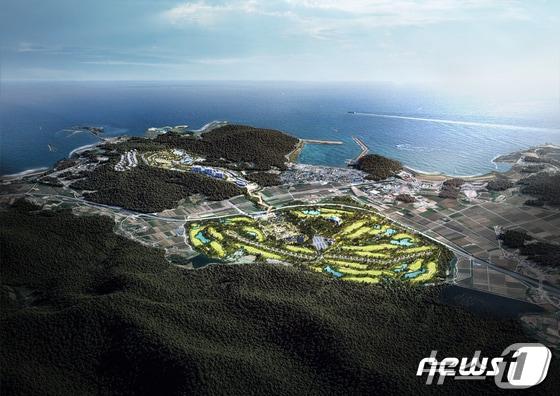 본문 이미지 - 전북 부안군 변산면에 18홀 규모 대중제 골프장이 들어선다. 사업 조감도(뉴스1/DB) 