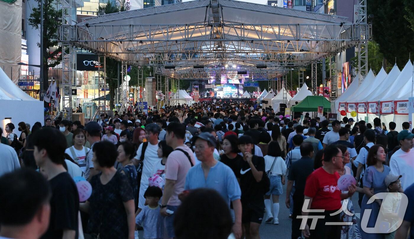  대전 0시축제모습. 2024.8.9/뉴스1 ⓒ News1 김기태 기자