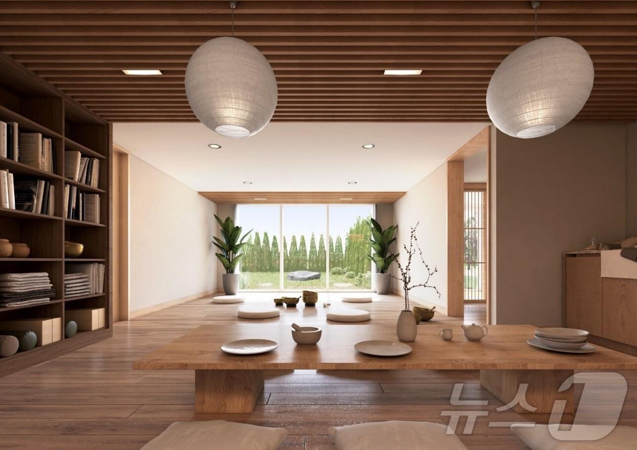 본문 이미지 - 힐스테이트 오산더클래스에 적용될 명상 전문 공간 '정원'.(현대엔지니어링 제공)