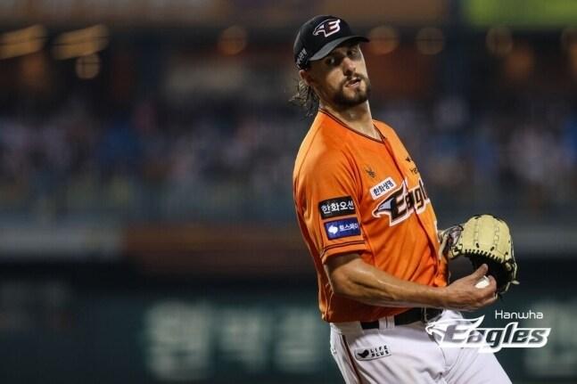 본문 이미지 -  한화 이글스의 외국인 투수 라이언 와이스. (한화 구단 제공)