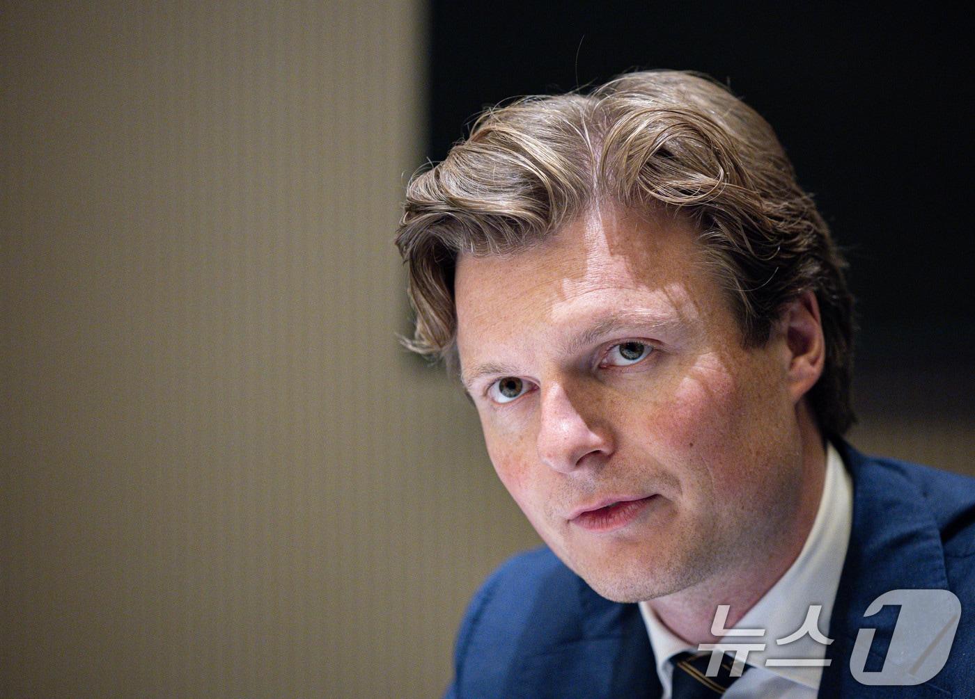 본문 이미지 - 루벤 브레켈만스 네덜란드 국방부 장관이 10일 오후 서울 중구 웨스틴조선호텔에서 인터뷰를 하고 있다. 2024.9.10/뉴스1 ⓒ News1 이재명 기자