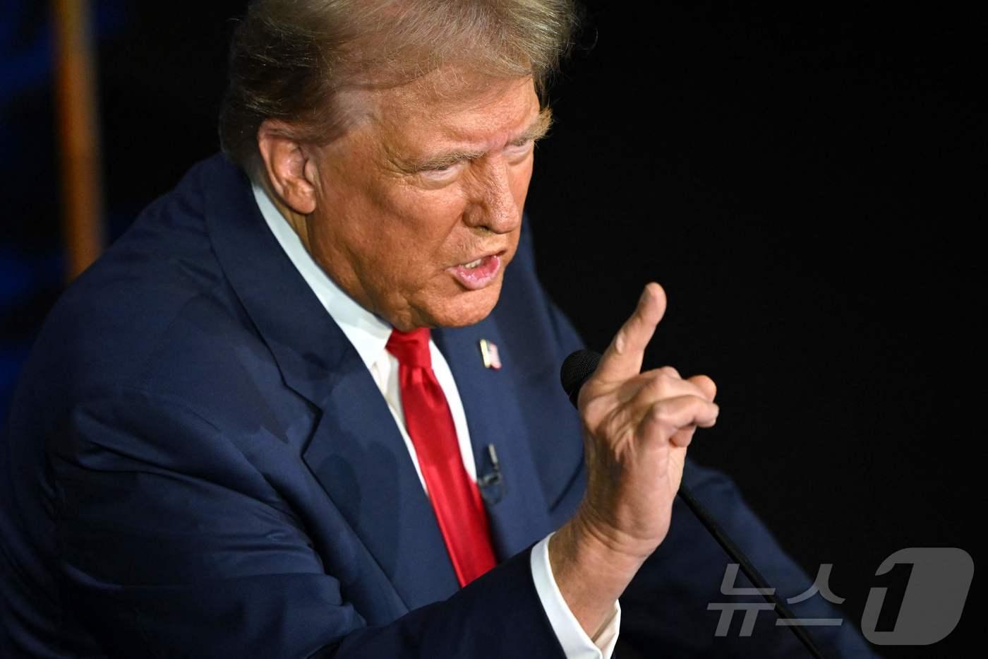 본문 이미지 - 미국 공화당 대선 후보 도널드 트럼프 전 대통령. ⓒ AFP=뉴스1 ⓒ News1 우동명 기자