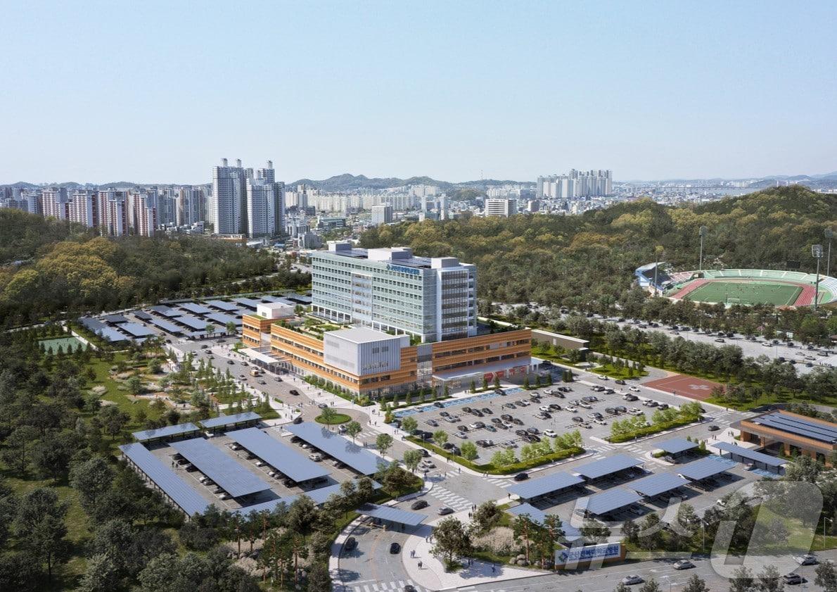 본문 이미지 - 군산시 사정동 일원에 들어설 군산전북대병원 조감도. 2024.9.15/뉴스1