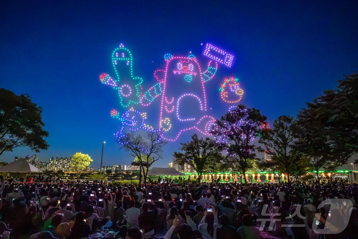 본문 이미지 -  2024년 상반기 한강 불빛 공연 현장 사진.(서울시 제공) 