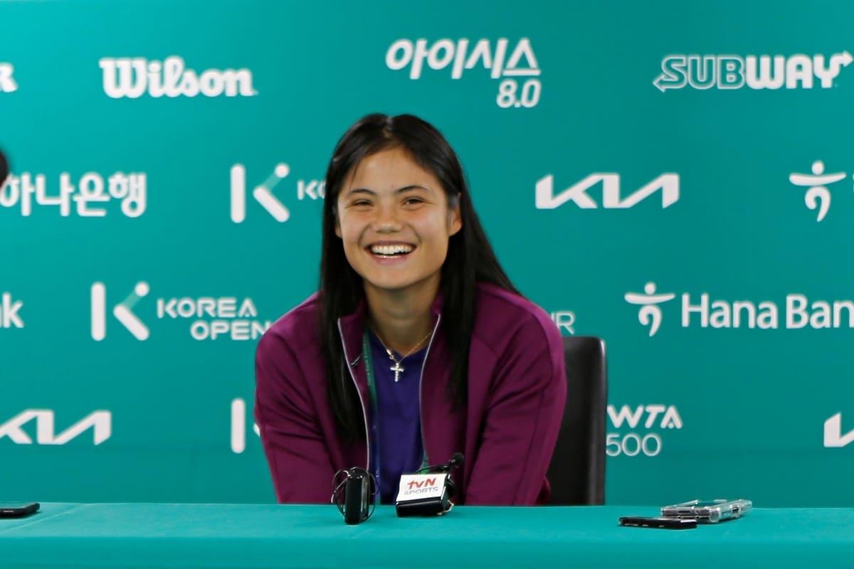 본문 이미지 - 영국 테니스 스타 엠마 라두카누. (코리아오픈 조직위원회 제공)