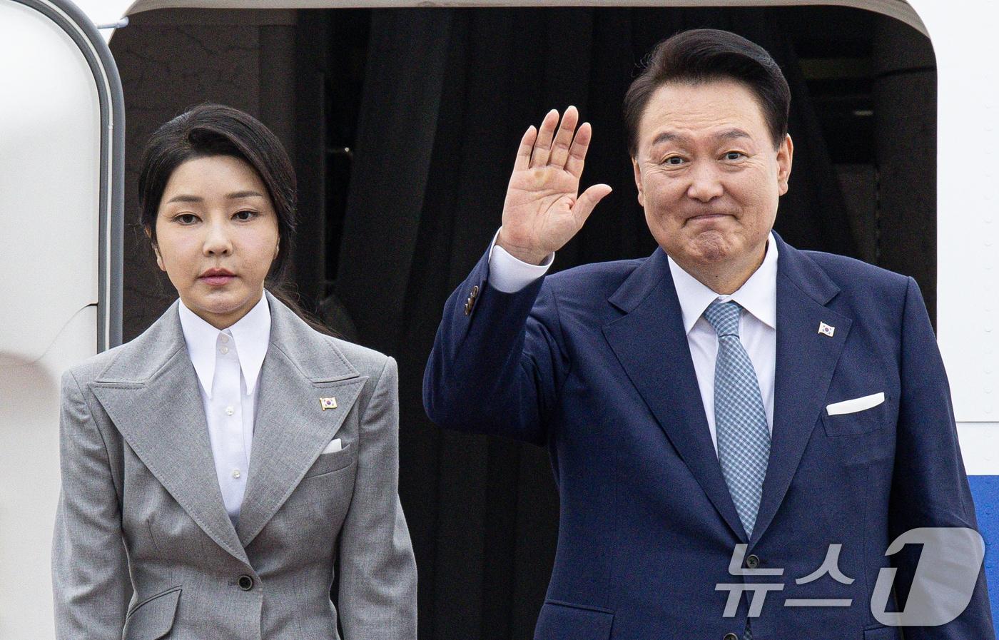 윤석열 전 대통령과 김건희 여사./뉴스1 ⓒ News1 이재명 기자