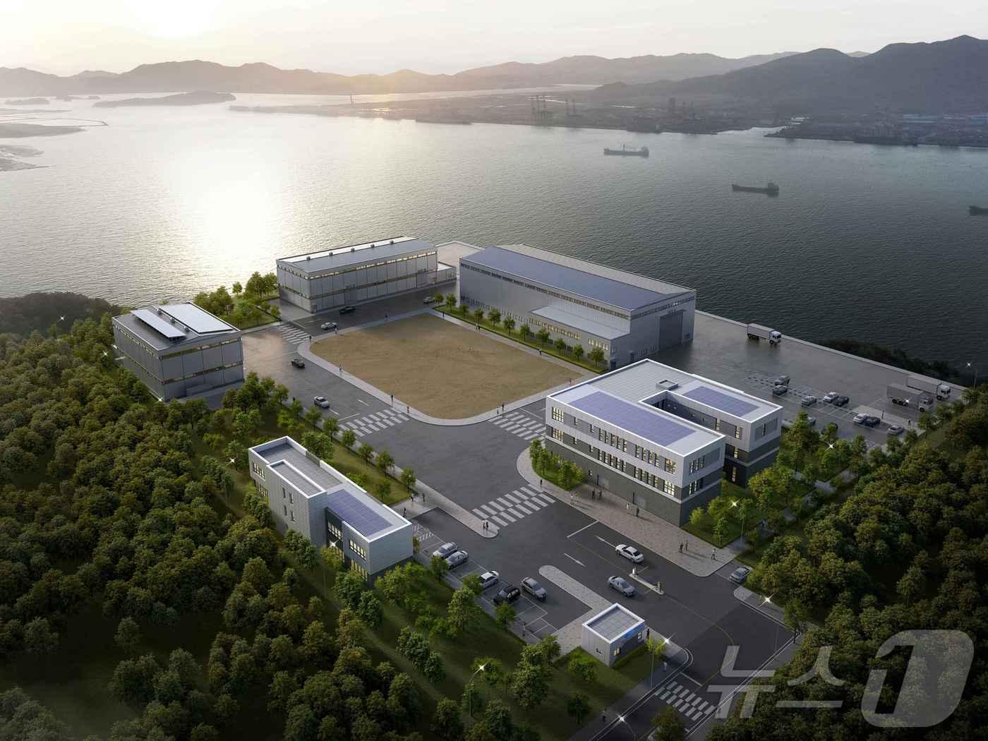 본문 이미지 - 친환경선박 남항 연구인프라 조감도.(전남도 제공) 2024.9.19/뉴스1