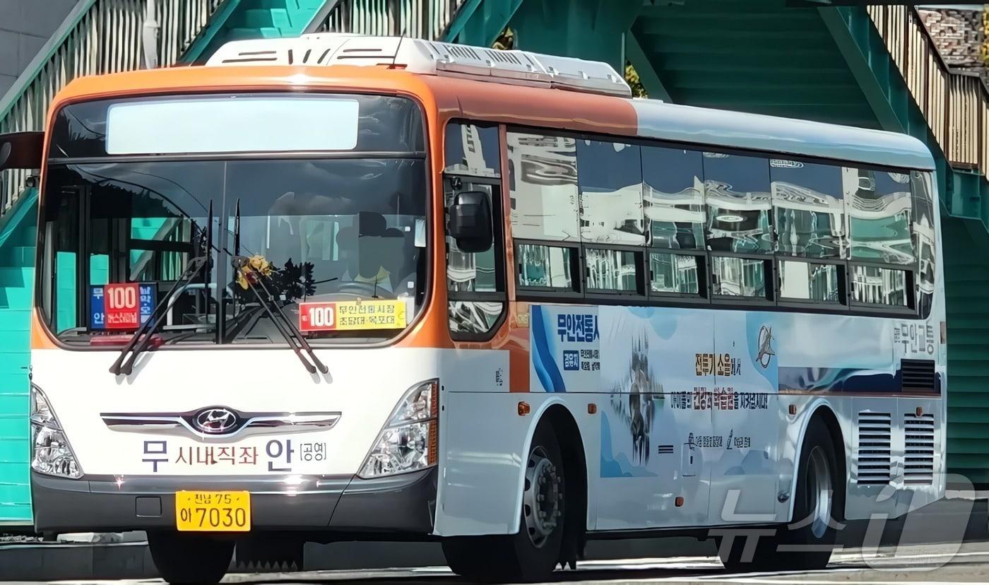 본문 이미지 - 무안 100번 좌석버스 (무안군 제공)/뉴스1 