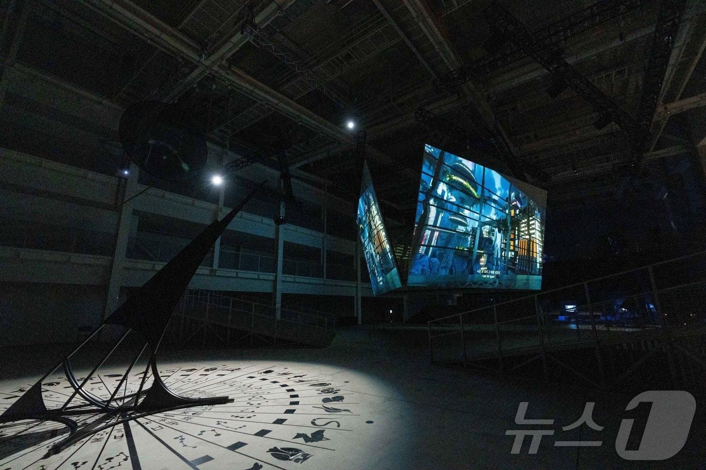 'ACC 미래상 2024 김아영-딜리버리 댄서의 선: 인버스' 전시 전경. ACC 제공.