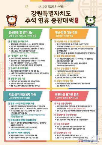 본문 이미지 - 강원특별자치도 추석 연휴 종합대책.(강원도 제공)/뉴스1