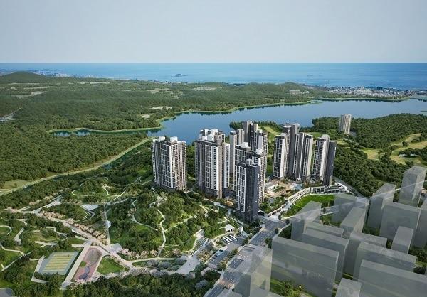 본문 이미지 - 포스코이앤씨 더샵 속초프라임뷰 조감도.(포스코이앤씨 제공)