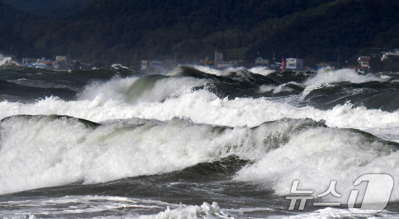 파도 치는 바다. /뉴스1 ⓒ News1 최창호 기자