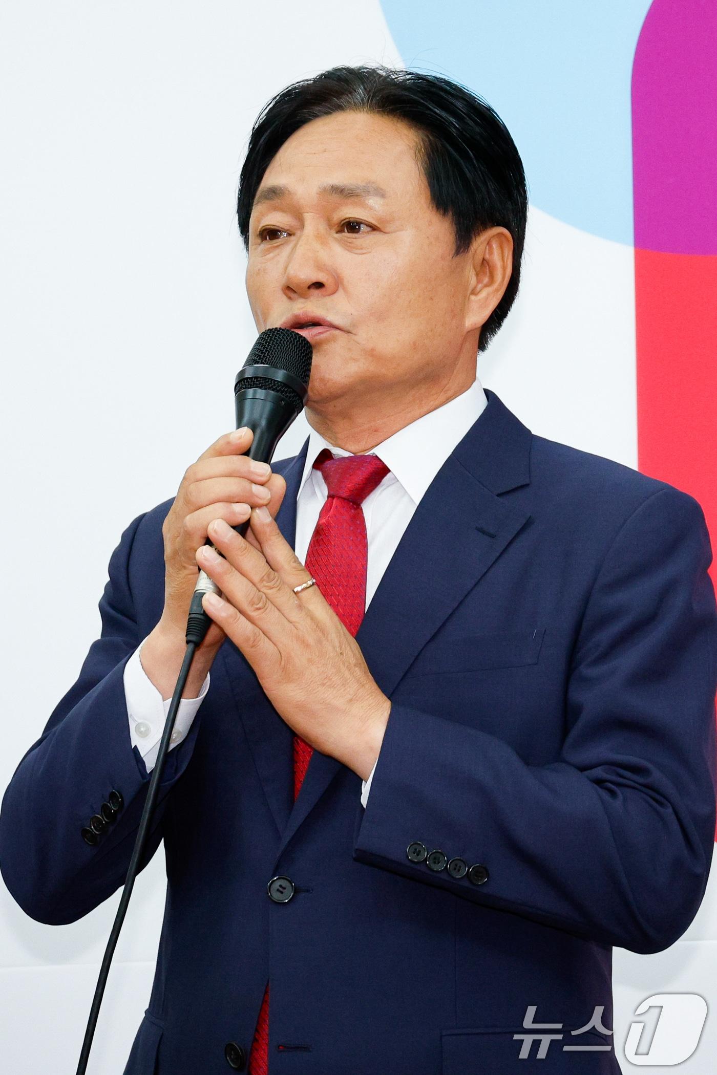 본문 이미지 - 박용철 인천 강화군수 후보. 2024.9.23/뉴스1 ⓒ News1 안은나 기자