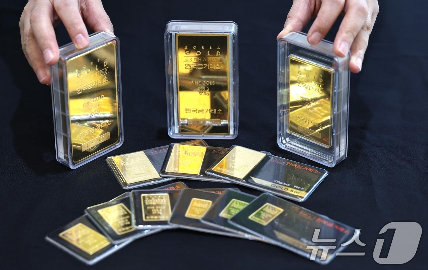 골드바 <자료사진> (사진은 기사 내용과 무관함) 2024.9.23/뉴스1 ⓒ News1 구윤성 기자