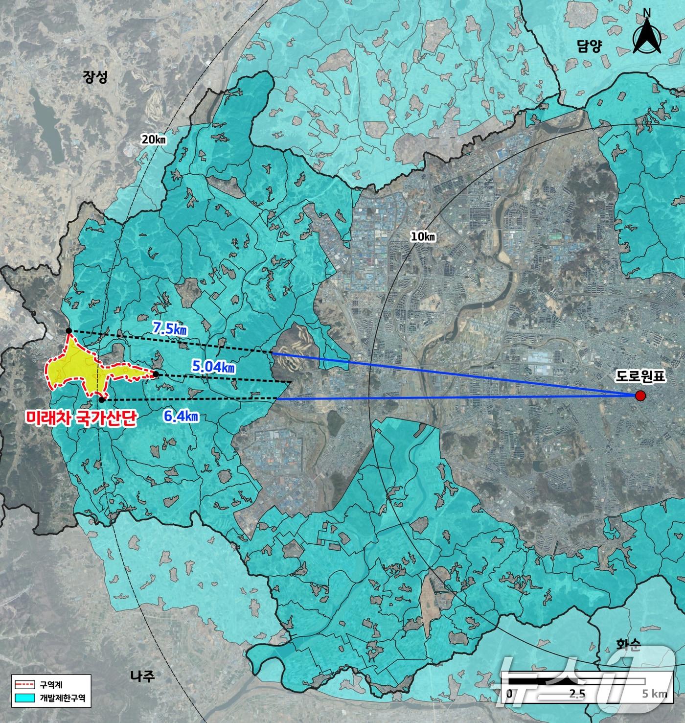본문 이미지 - 광주시 미래차 국가산단 그린벨트 위치도.(광주시 제공)/뉴스1 