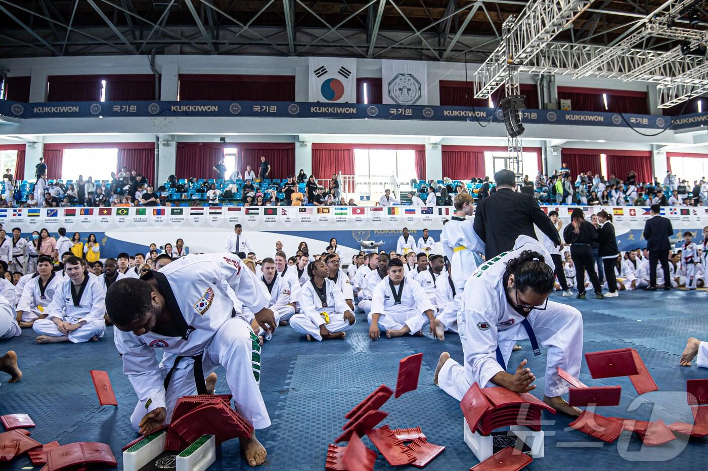 본문 이미지 - 지난해 열린 외국인 태권도 경연축제.(강남구청 제공)