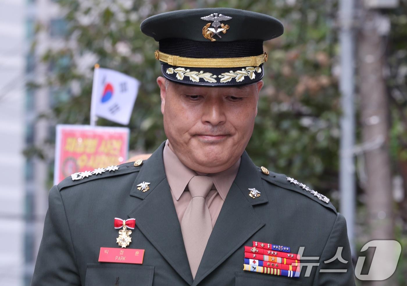 본문 이미지 - 해병대원 순직사건 수사 이첩 관련 항명 및 상관명예훼손 혐의로 기소된 박정훈 전 해병대 수사단장(대령). 2024.9.25/뉴스1 ⓒ News1 박지혜 기자