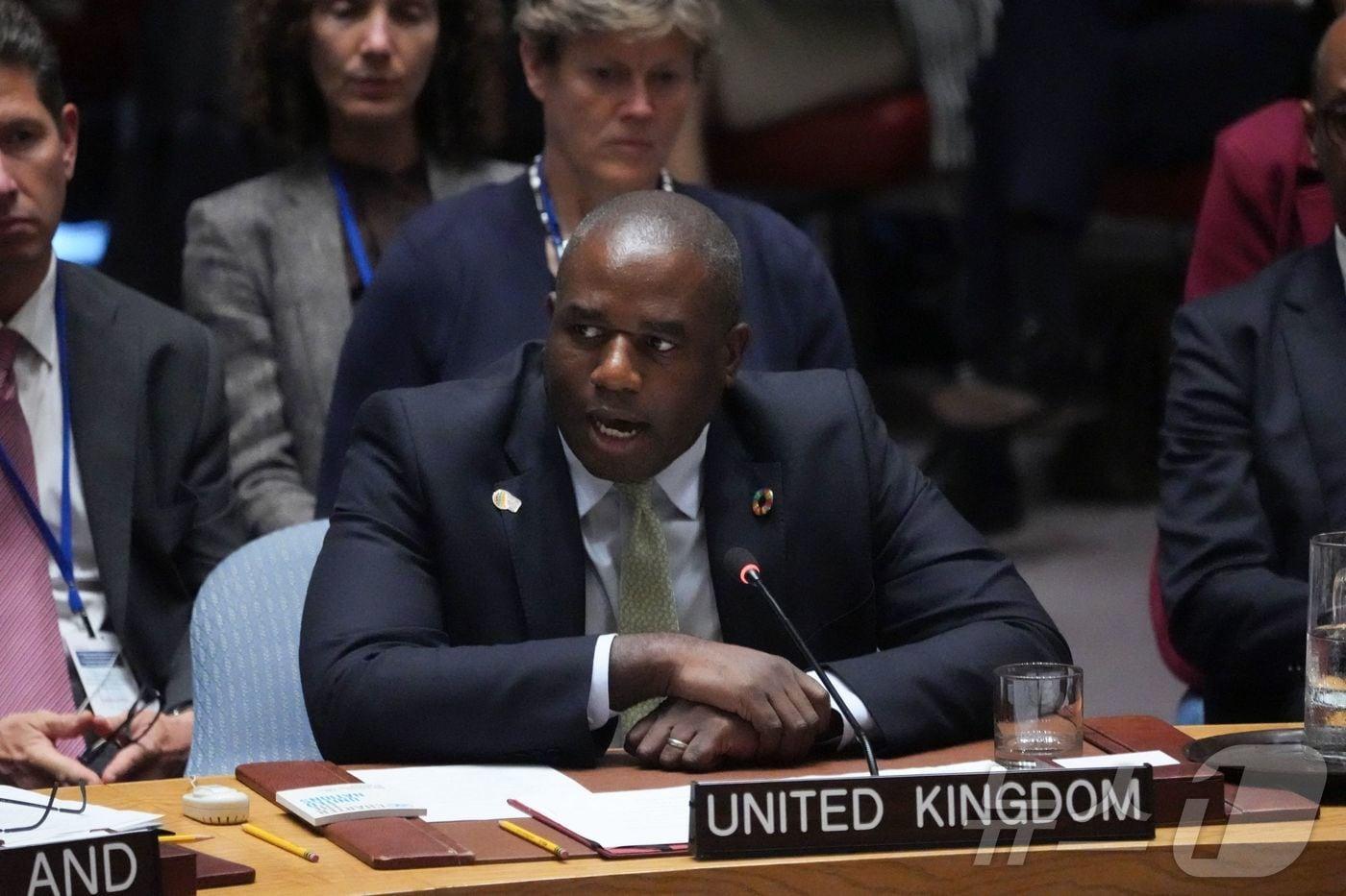 본문 이미지 - 데이비드 래미 영국 외무장관. ⓒ AFP=뉴스1 ⓒ News1 김지완 기자