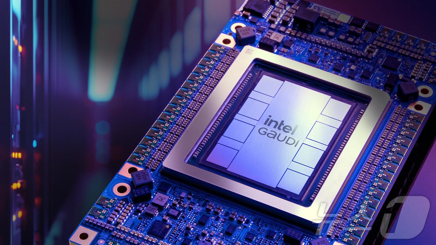 인텔의 차세대 AI 가속기 '가우디3'.(인텔 제공) ⓒ News1 한재준 기자